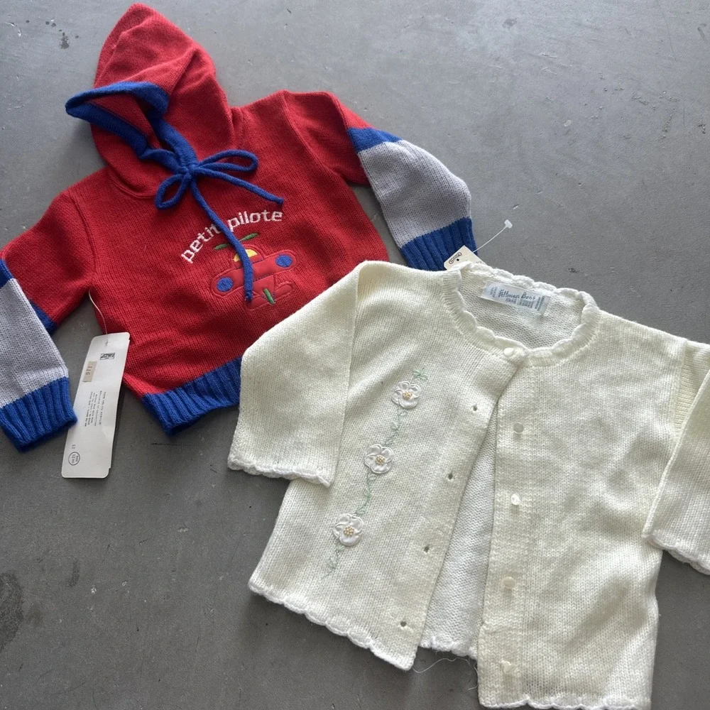 RESELLER BUNDLE!! Vintage Baby & Kids Knit SWEATERS! Lot Of 30! Sz 0-6!